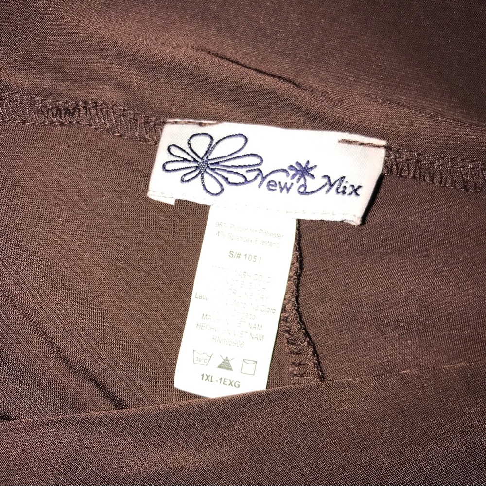 New Mix Plus Size Solid Brown Lightweight Pocket … - image 7